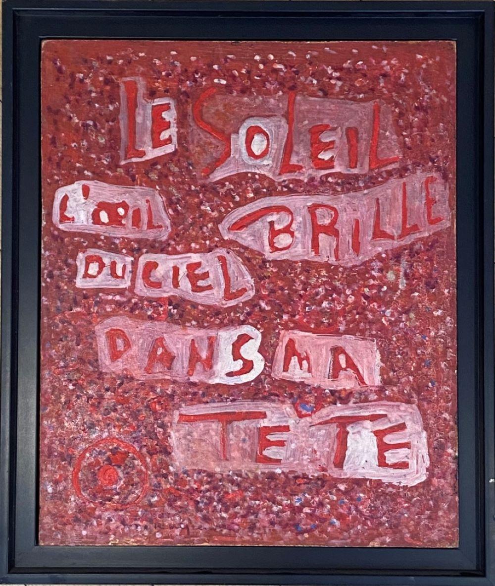 Le soleil, l'oeil brille du ciel, dans ma tête